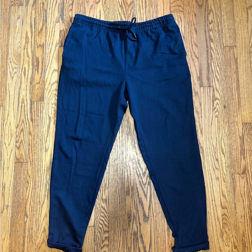 Zara Men's Navy Blue Sweatpants